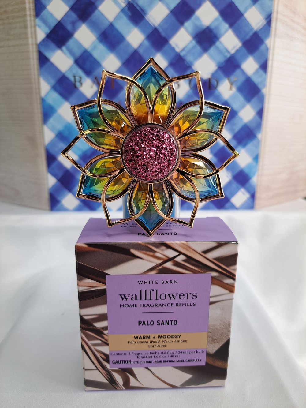 BATH & BODY WORKS WALLFLOWER'S PLUG-IN HOME FRAGRANCE 3-PIECE SET 'PALO SANTO'